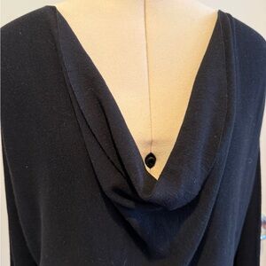 Eileen Fisher Black Women's Sweater Cowl Neck Size L